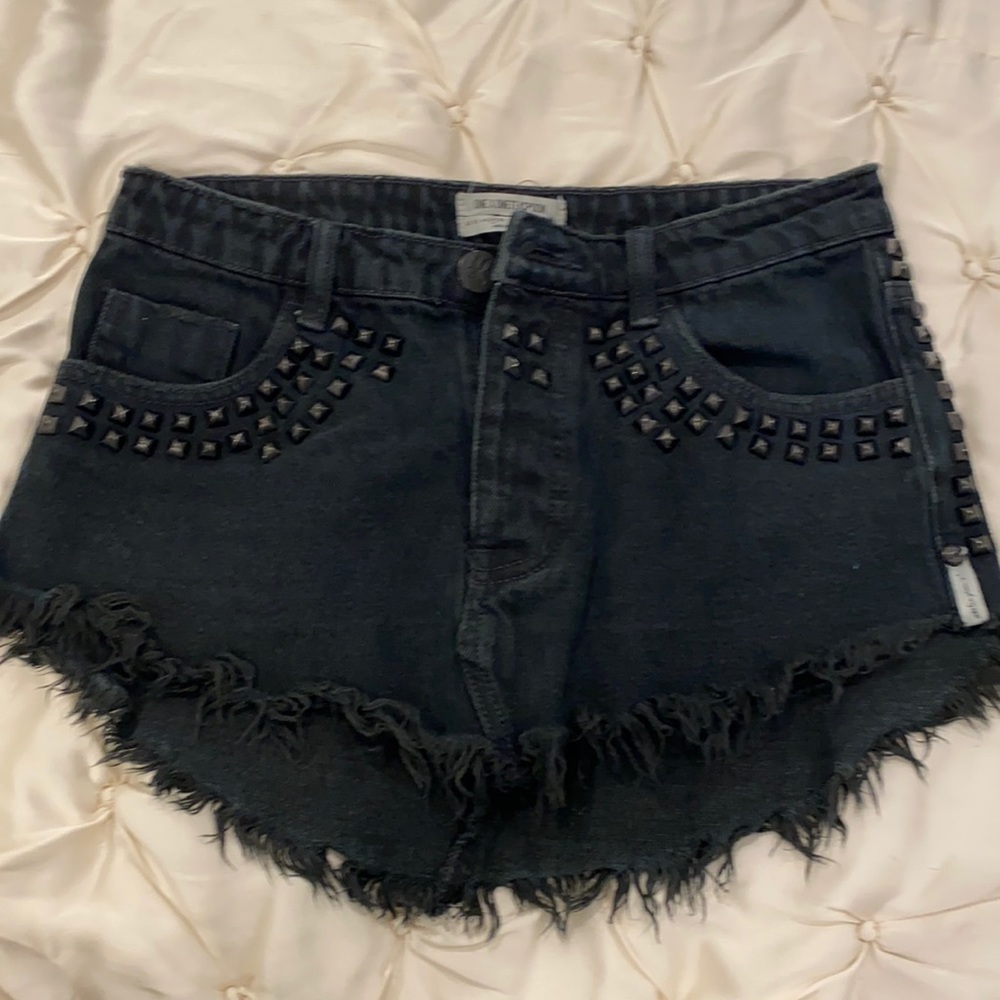 Studded one teaspoon mini skirt